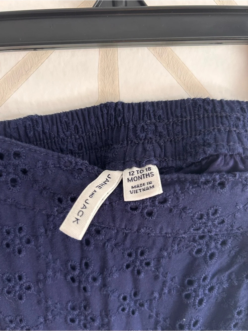 *Janie and Jack* Navy Eyelet Ruffle Skort
